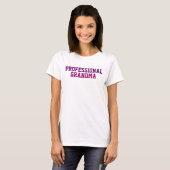 Professional Grandma Paars T-shirt (Voorkant volledig)