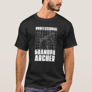 Professional Grandpa Archer Bow Archery Gr T-shirt