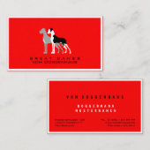 Professional Great Dane Boston Mantle-zakenkaart Visitekaartje (Voorkant / Achterkant)