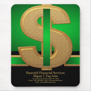 Professional Green Gold Dollar Financial Services Muismat