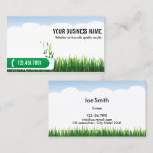 Professional Green Grass Landscaping Visitekaartje (Voorkant / Achterkant)
