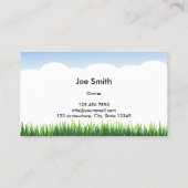 Professional Green Grass Landscaping Visitekaartje (Achterkant)