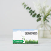 Professional Green Grass Landscaping Visitekaartje (Staand voorkant)