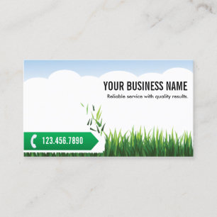 Professional Green Grass Landscaping Visitekaartje