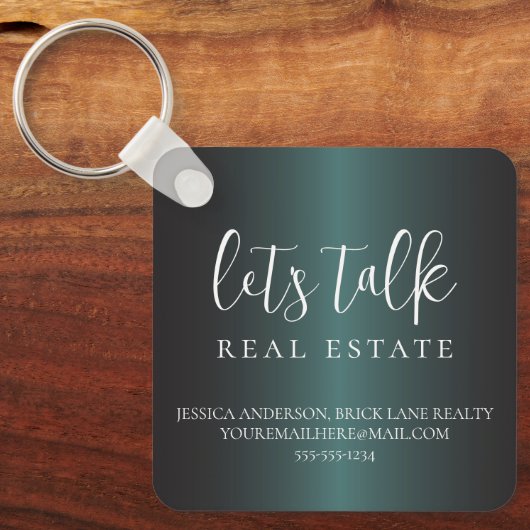 Professional Green Metallic Folie Sleutelhanger (Voorkant)