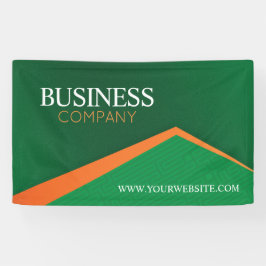 Professional Green with Orange Stripe Business Spandoek