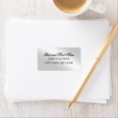 Professional Greetings Silver Return Address Label (Insitu)
