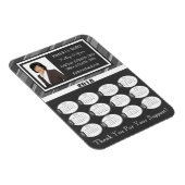 Professional Grey Business 2018 Calendar met foto Magneet (Rechterzijde)