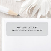 Professional grey elegant modern minimalist name etiket (Insitu)
