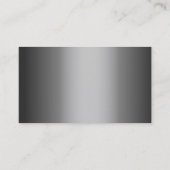 Professional Grey Metal Podiatrist Visitekaartje (Achterkant)