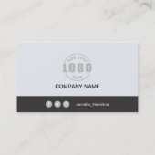 Professional Grey Voeg uw Logo QR Code toe Visitekaartje (Achterkant)