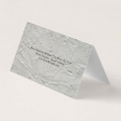 Professional Grey Wall Texture Minimalist Plain Visitekaartje (Achterkant)