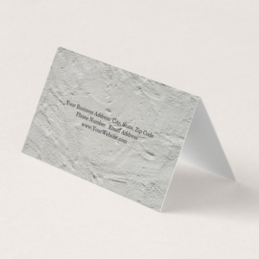 Professional Grey Wall Texture Minimalist Plain Visitekaartje (Achterkant)