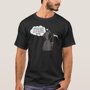 Professional Grim Reaper zwarte Sarcasm Humor Empl T-shirt