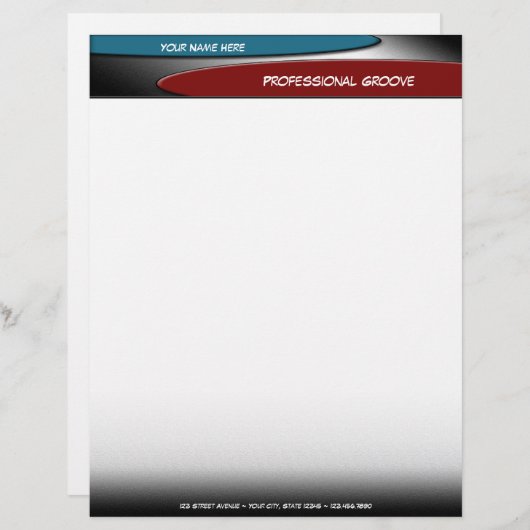 Professional Groove briefhead Persoonlijk Briefhoofd (Voorkant / Achterkant)