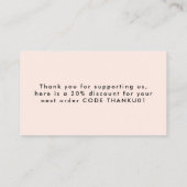 Professional Grunge Pastel Beige Heart Hartelijk d Visitekaartje (Achterkant)