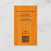Professional Guitar Teacher QR Code & Social Media Visitekaartje (Achterkant)