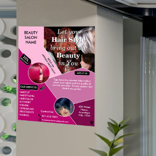 Professional Hair Salon Services Foto's toevoegen  Poster