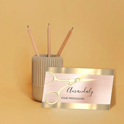 Professional Hairdresser Coiffeur Scissors Roos Visitekaartje