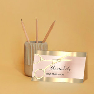 Professional Hairdresser Coiffeur Scissors Roos Visitekaartje