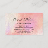 Professional Hairdresser Extensions Makeup Logo Visitekaartje (Achterkant)