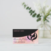 Professional Hairdresser Extensions Makeup Logo Visitekaartje (Staand voorkant)