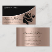 Professional Hairdresser Lashes Extension Roos Visitekaartje (Voorkant / Achterkant)