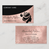 Professional Hairdresser Lashes Makeup Roos Visitekaartje (Voorkant / Achterkant)