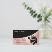 Professional Hairdresser Lashes Makeup Roos Visitekaartje (Staand voorkant)