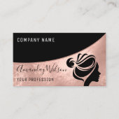 Professional Hairdresser Lashes Makeup Roos Visitekaartje (Voorkant)