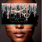 Professional Hairdresser Scissors Roos Black Gold Visitekaartje