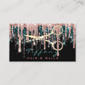 Professional Hairdresser Scissors Roos Black Gold Visitekaartje (Voorkant)