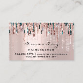 Professional Hairdresser Scissors Roos Drip Gold Visitekaartje (Achterkant)