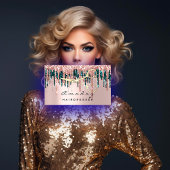 Professional Hairdresser Scissors Roos Drip Gold Visitekaartje