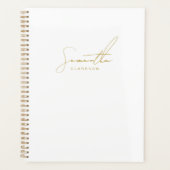 Professional Handwritten Gold Script Typography Planner (Voorkant)