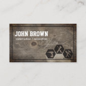 Professional Handyman Construction Carpentry Visitekaartje (Voorkant)