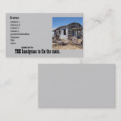 Professional Handyman de heer Fix it Visitekaartje (Voorkant / Achterkant)