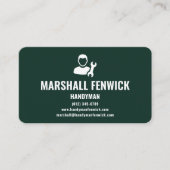 Professional Handyman Forest Green Copper Visitekaartje (Voorkant)