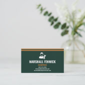 Professional Handyman Modern Forest Green & Copper Visitekaartje (Staand voorkant)