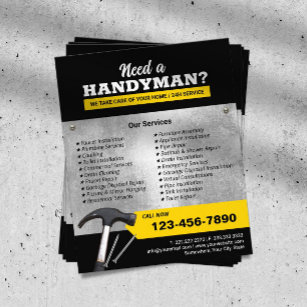Professional-handymanstop- en reparatieservice flyer