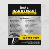 Professional-handymanstop- en reparatieservice flyer (Voorkant)
