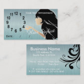 Professional-hare-aanstellingskaarten voor pieklij afsprakenkaartje (Voorkant / Achterkant)