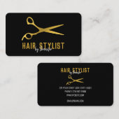 Professional-hare-stylist en Salon-Visitekaartje Visitekaartje (Voorkant / Achterkant)