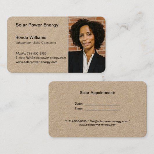 Professional HeadShot Visitekaartje (Voorkant / Achterkant)