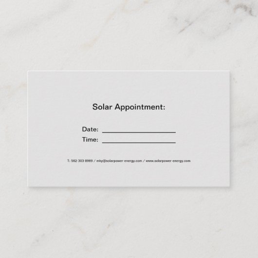 Professional HeadShot Visitekaartje (Achterkant)