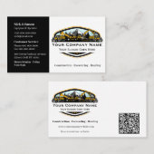 Professional Heavy Equipment Construction Company  Visitekaartje (Voorkant / Achterkant)
