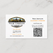 Professional Heavy Equipment Construction Company Visitekaartje (Achterkant)