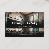 Professional Home Inspection Inspector Services Visitekaartje (Achterkant)