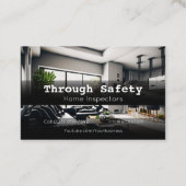 Professional Home Inspection Inspector Services Visitekaartje (Achterkant)