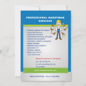 Professional Home Maintenance Flyer Template Kaart (Voorkant)